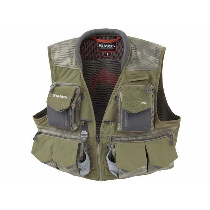 TOF fly fishing  SIMMS Guide Vest Hex Camo